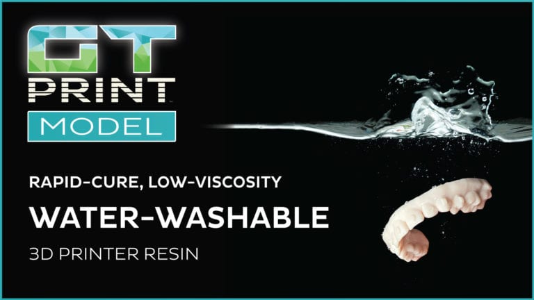 GT PRINT MODEL - Water-Washable 3D Printer Resin